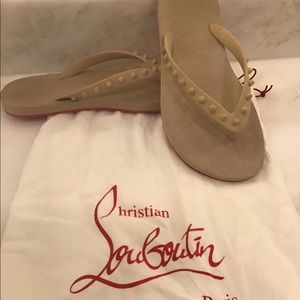 Christian Louboutin Loubi Flip Flops